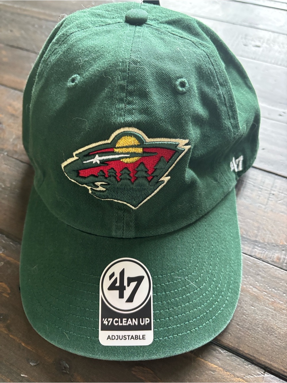 Minnesota MN Wild hockey team baseball hat cap ‘47 brand new one-size green NHL